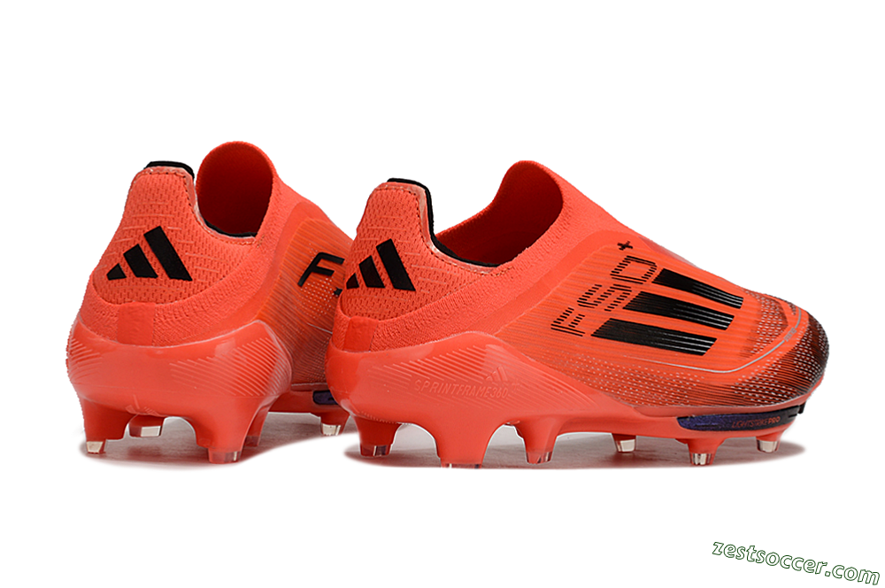 Adidas F50 Lightstrike Pro Laceless FG Low-Tops Soccer Cleats - Red/Black/White 6