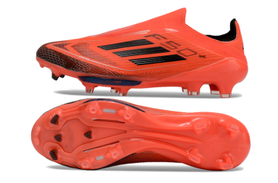Adidas F50 Lightstrike Pro Laceless FG Low-Tops Soccer Cleats - Red/Black/White