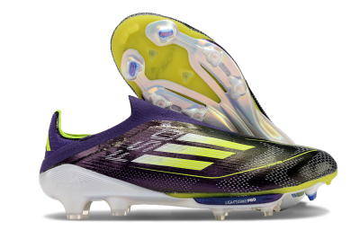Adidas F50+ Lightstrike Pro FG Low-Tops Soccer Cleats - Purple/Yellow/Blue