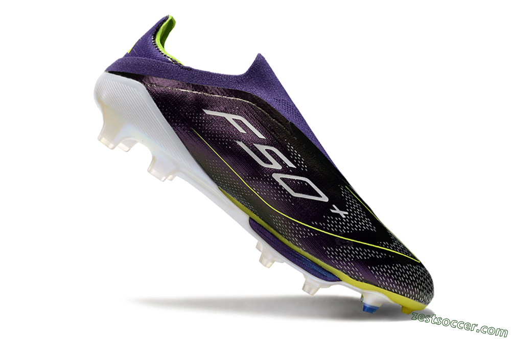 Adidas F50+ Lightstrike Pro FG Low-Tops Soccer Cleats - Purple/Yellow/Blue 4
