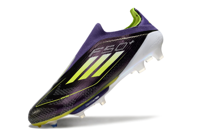 Adidas F50+ Lightstrike Pro FG Low-Tops Soccer Cleats - Purple/Yellow/Blue