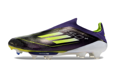Adidas F50+ Lightstrike Pro FG Low-Tops Soccer Cleats - Purple/Yellow/Blue