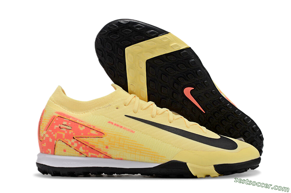 Nike Air Zoom Mercurial Vapor 16 Elit TF Low-Tops Soccer Shoes - Yellow/Black/Red 0
