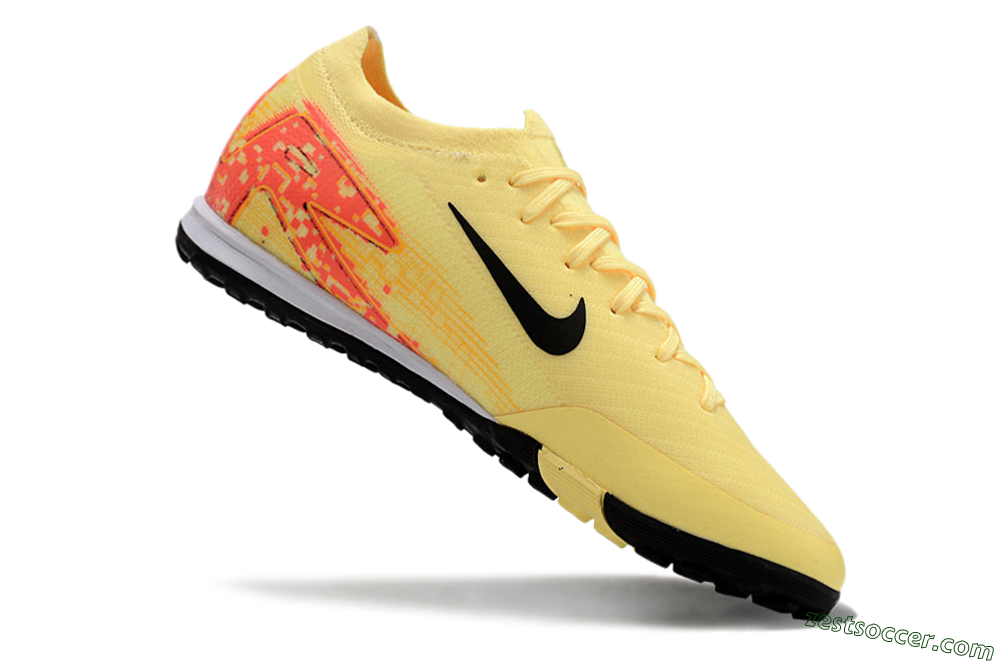 Nike Air Zoom Mercurial Vapor 16 Elit TF Low-Tops Soccer Shoes - Yellow/Black/Red 4