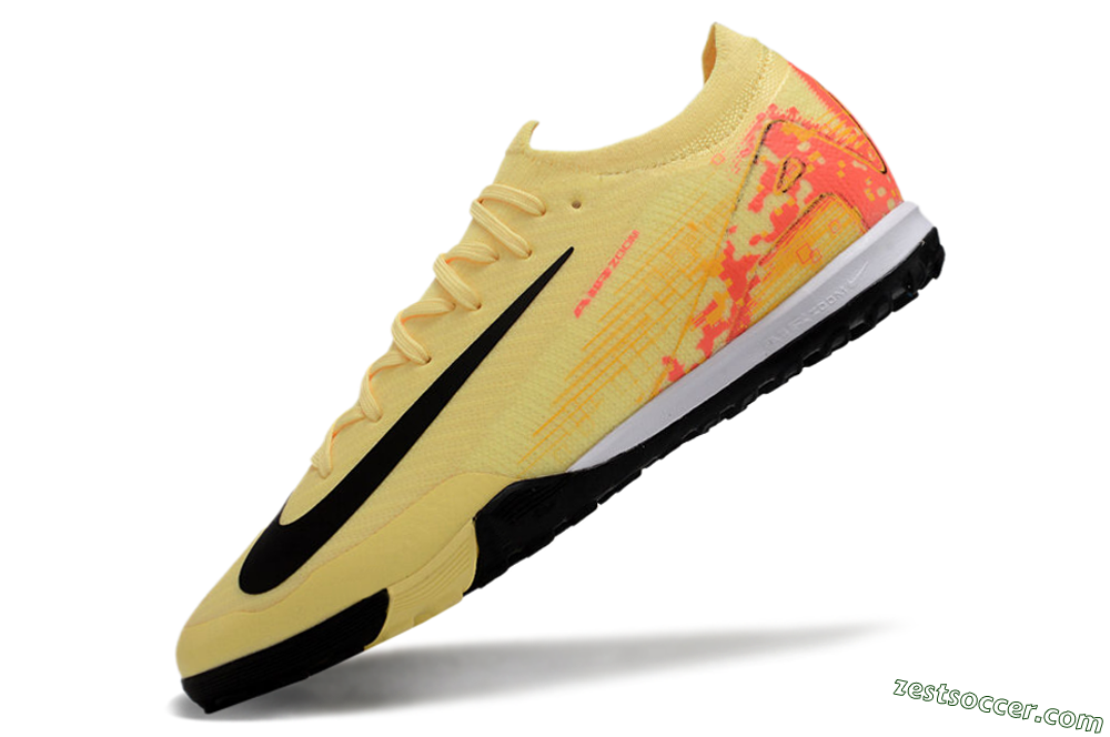 Nike Air Zoom Mercurial Vapor 16 Elit TF Low-Tops Soccer Shoes - Yellow/Black/Red 5