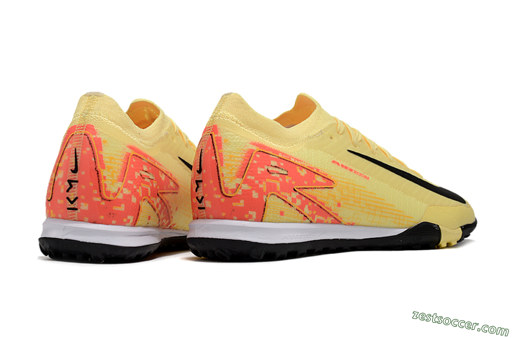Nike Air Zoom Mercurial Vapor 16 Elit TF Low-Tops Soccer Shoes - Yellow/Black/Red 6
