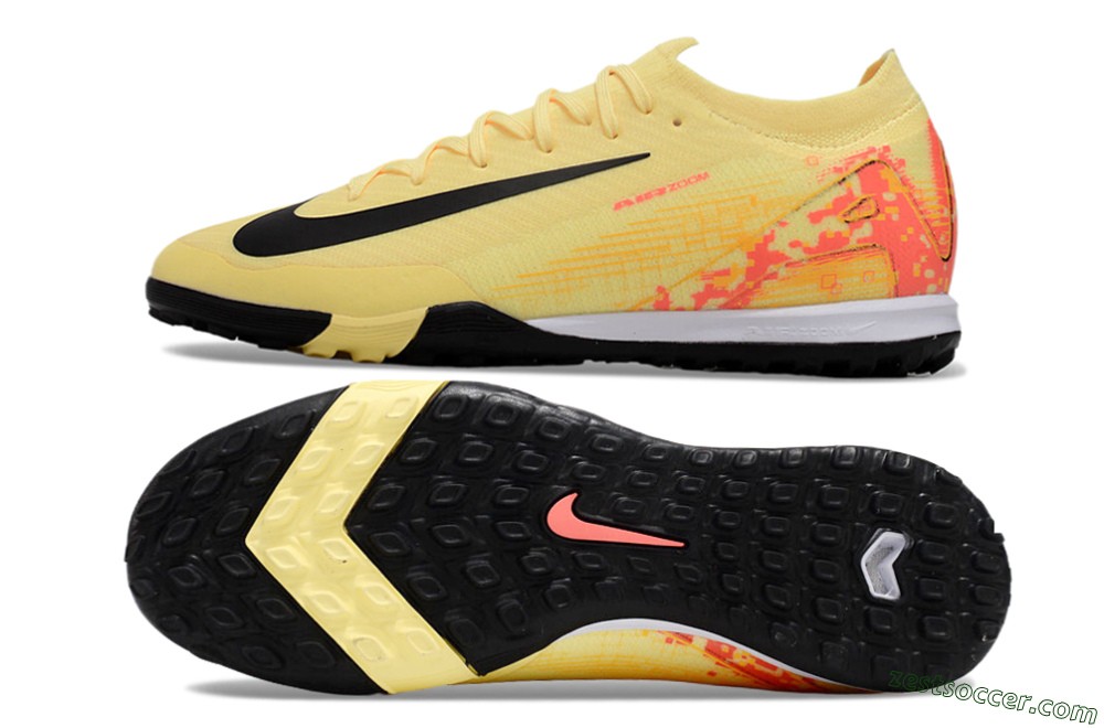 Nike Air Zoom Mercurial Vapor 16 Elit TF Low-Tops Soccer Shoes - Yellow/Black/Red 1