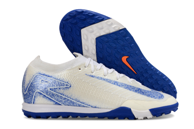 Nike Air Zoom Mercurial Vapor 16 Elit TF Low-Tops Soccer Shoes - White/Racer Blue