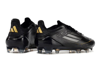 Adidas F50 Elite FG Low-Tops Soccer Cleats - Black/Silver/Gold