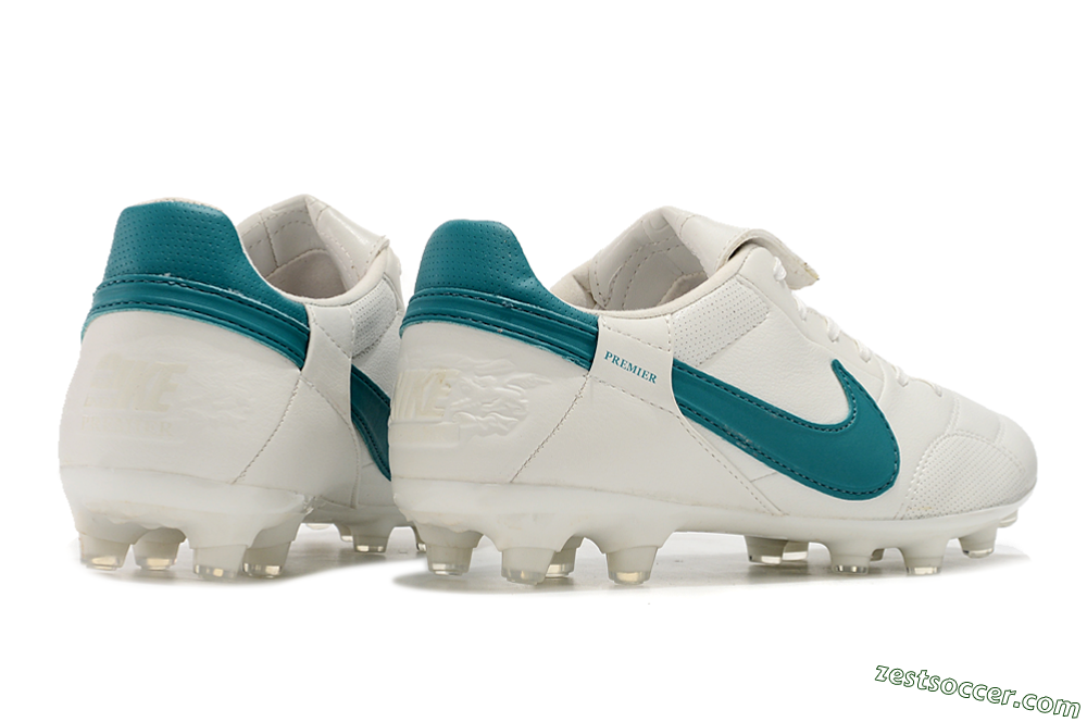 Nike The Premier 3 FG Low-Tops Soccer Cleats - White/Blue 6