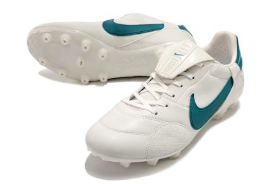 Nike The Premier 3 FG Low-Tops Soccer Cleats - White/Blue