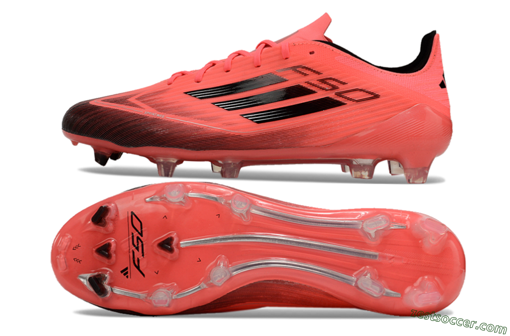 Adidas F50 Adizero FG Low-Tops Soccer Cleats - Red/Black 1