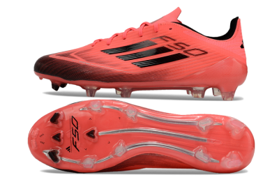 Adidas F50 Adizero FG Low-Tops Soccer Cleats - Red/Black