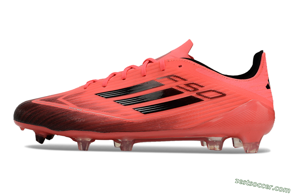 Adidas F50 Adizero FG Low-Tops Soccer Cleats - Red/Black 2