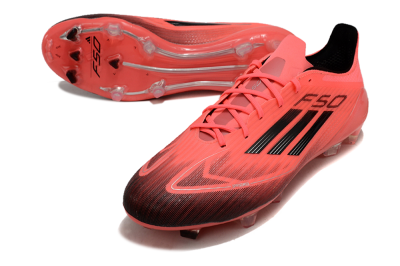 Adidas F50 Adizero FG Low-Tops Soccer Cleats - Red/Black