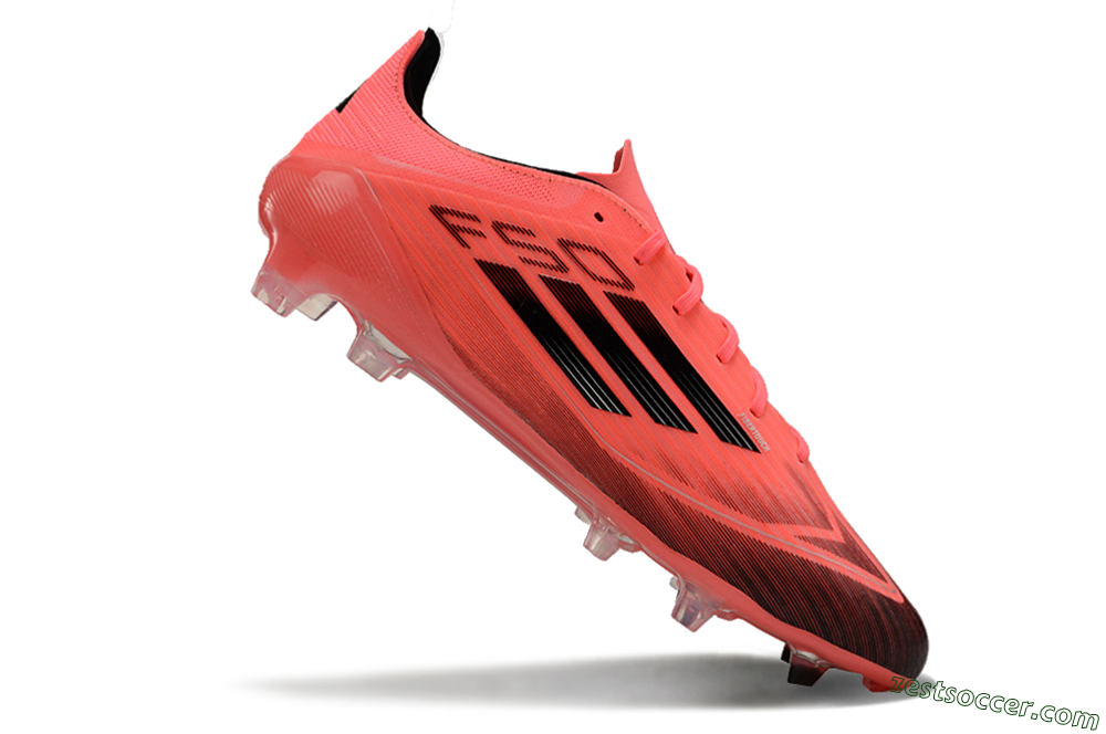 Adidas F50 Adizero FG Low-Tops Soccer Cleats - Red/Black 4
