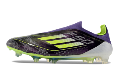 Adidas F50+ Adizero FG Low-Tops Soccer Cleats - Purple/Yellow/Blue