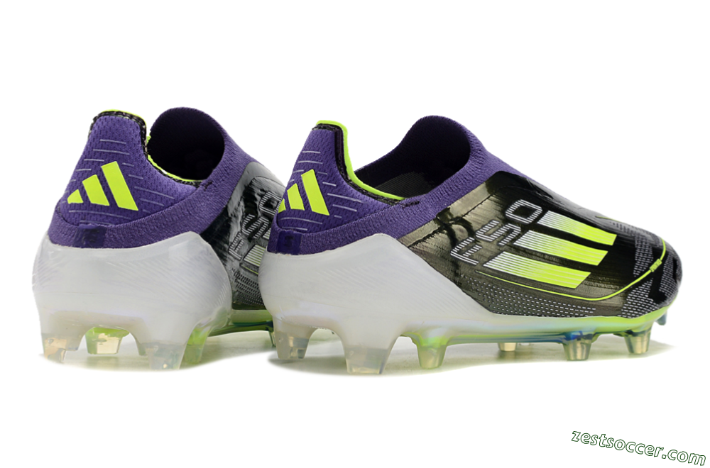 Adidas F50+ Adizero FG Low-Tops Soccer Cleats - Purple/Yellow/Blue 6