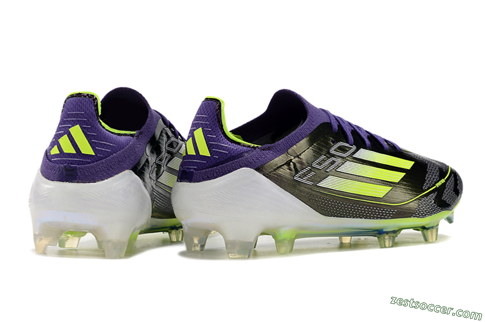 Adidas F50 Adizero FG Low-Tops Soccer Cleats - Purple/Yellow/White 6