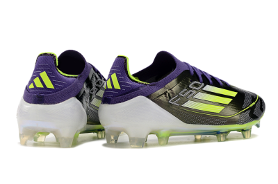 Adidas F50 Adizero FG Low-Tops Soccer Cleats - Purple/Yellow/White