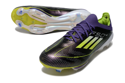 Adidas F50 Lightstrike Pro FG Low-Tops Soccer Cleats - Purple/Yellow/Blue