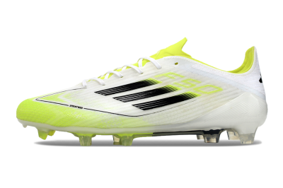 Adidas F50 Adizero FG Low-Tops Soccer Cleats - White/Yellow/Black