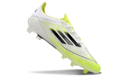 Adidas F50 Adizero FG Low-Tops Soccer Cleats - White/Yellow/Black