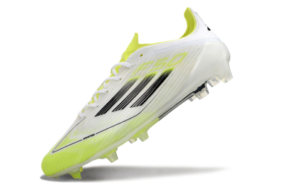 Adidas F50 Adizero FG Low-Tops Soccer Cleats - White/Yellow/Black