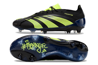 Adidas Predator Accuracy+ FG Low-Tops Soccer Cleats - Black/Yellow