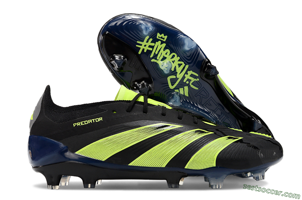 Adidas Predator Accuracy+ FG Low-Tops Soccer Cleats - Black/Yellow 0