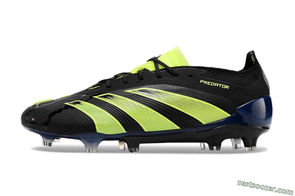 Adidas Predator Accuracy+ FG Low-Tops Soccer Cleats - Black/Yellow 2