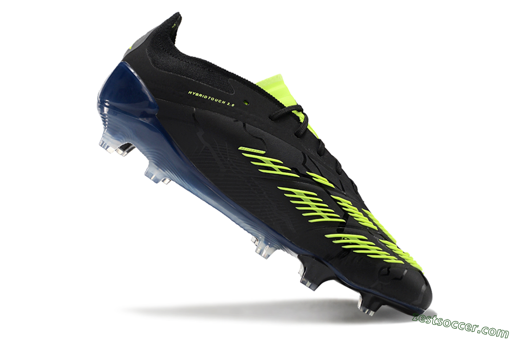 Adidas Predator Accuracy+ FG Low-Tops Soccer Cleats - Black/Yellow 4