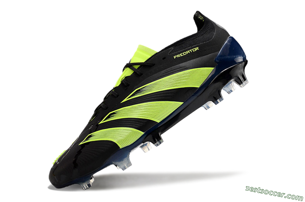 Adidas Predator Accuracy+ FG Low-Tops Soccer Cleats - Black/Yellow 5