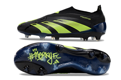 Adidas Predator Accuracy+ FG Low-Tops Soccer Cleats - Black/Yellow/Blue