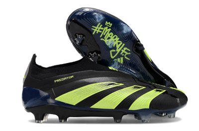 Adidas Predator Accuracy+ FG Low-Tops Soccer Cleats - Black/Yellow/Blue