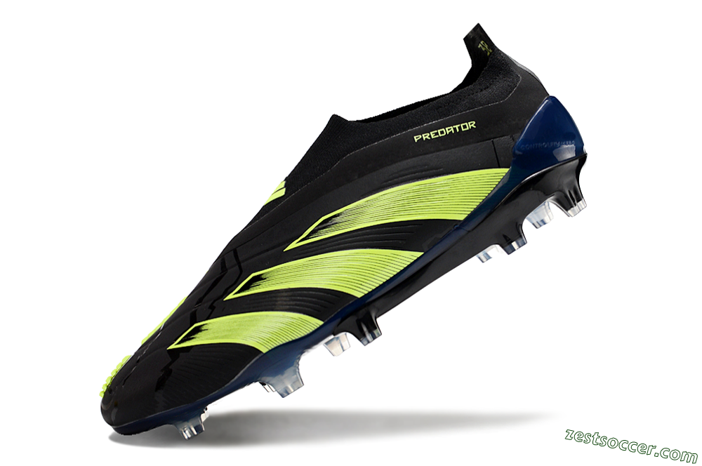 Adidas Predator Accuracy+ FG Low-Tops Soccer Cleats - Black/Yellow/Blue 5