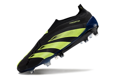 Adidas Predator Accuracy+ FG Low-Tops Soccer Cleats - Black/Yellow/Blue