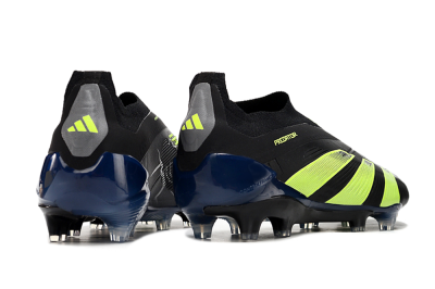 Adidas Predator Accuracy+ FG Low-Tops Soccer Cleats - Black/Yellow/Blue