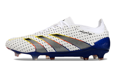 Adidas Predator 24 Elite Euphoria FG Low-Tops Soccer Cleats - White/Silver/Blue