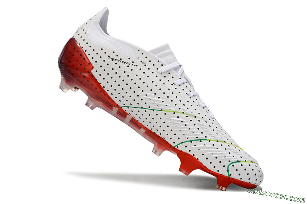 Adidas Predator 24 Elite Euphoria FG Low-Tops Soccer Cleats - White/Silver/Blue 4
