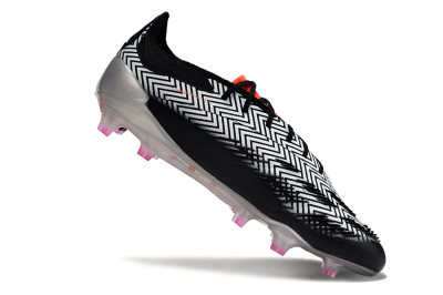 Adidas Predator Accuracy Elite FG Low-Tops Soccer Cleats - White/Black/Red/Silver