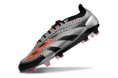 Adidas Predator Accuracy Elite FG Low-Tops Soccer Cleats - White/Black/Red/Silver