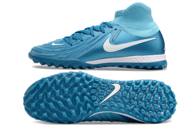 Nike Phantom Luna Elite TF High-Tops Soccer Shoes - Jade/White/Blue