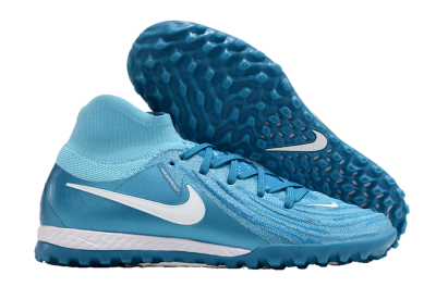 Nike Phantom Luna Elite TF High-Tops Soccer Shoes - Jade/White/Blue