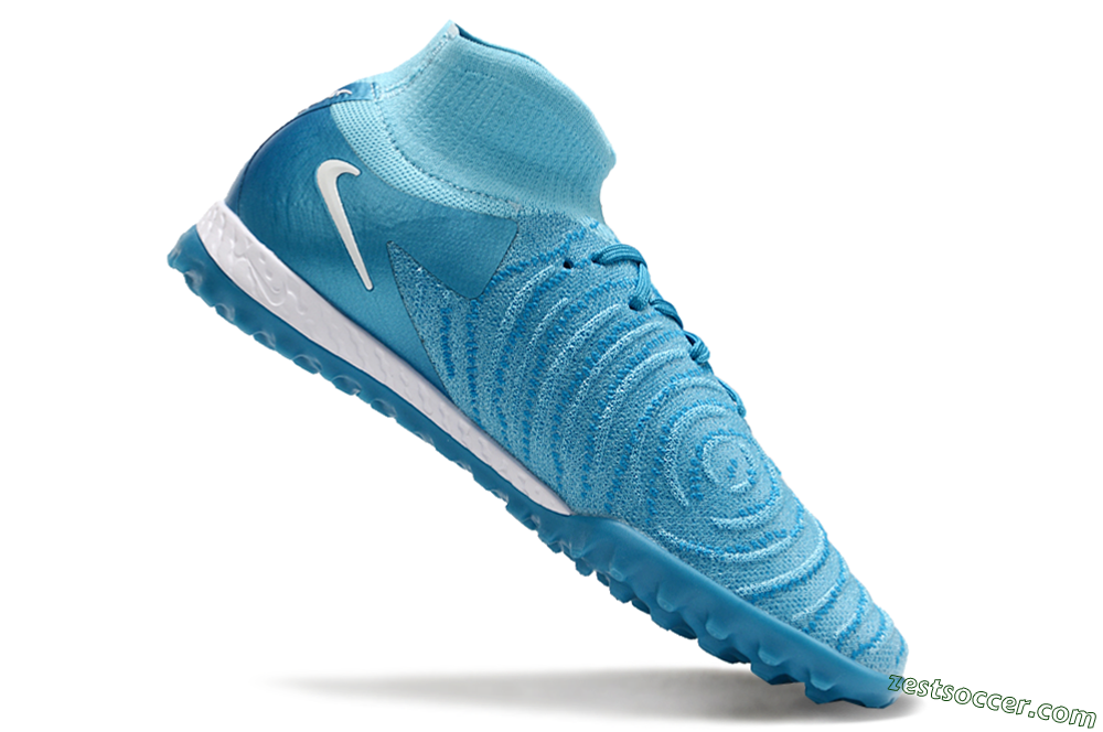 Nike Phantom Luna Elite TF High-Tops Soccer Shoes - Jade/White/Blue 4