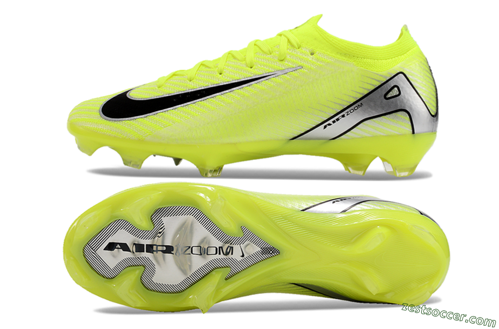 Nike Air Zoom Mercurial Vapor 16 Elite FG Low-Tops Soccer Cleats - Yellow/Black/Silver/Grey 1
