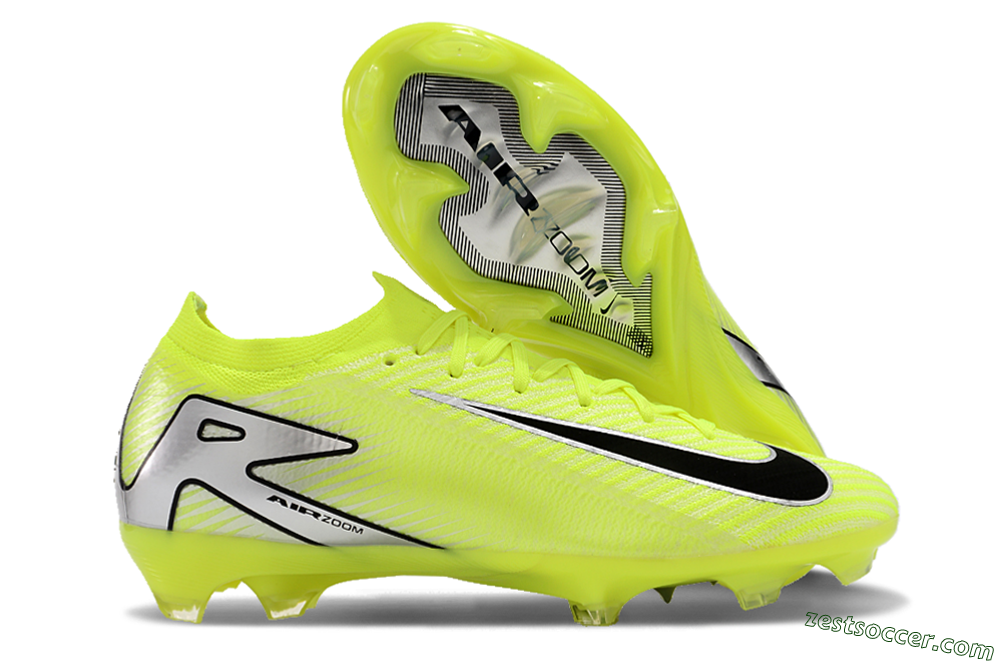 Nike Air Zoom Mercurial Vapor 16 Elite FG Low-Tops Soccer Cleats - Yellow/Black/Silver/Grey 0