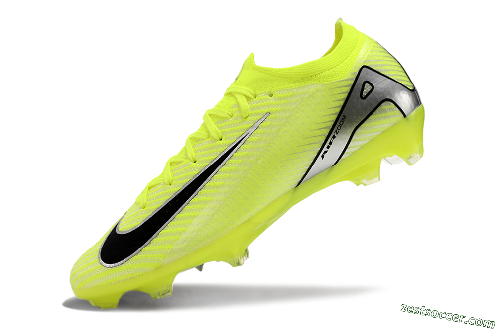 Nike Air Zoom Mercurial Vapor 16 Elite FG Low-Tops Soccer Cleats - Yellow/Black/Silver/Grey 5