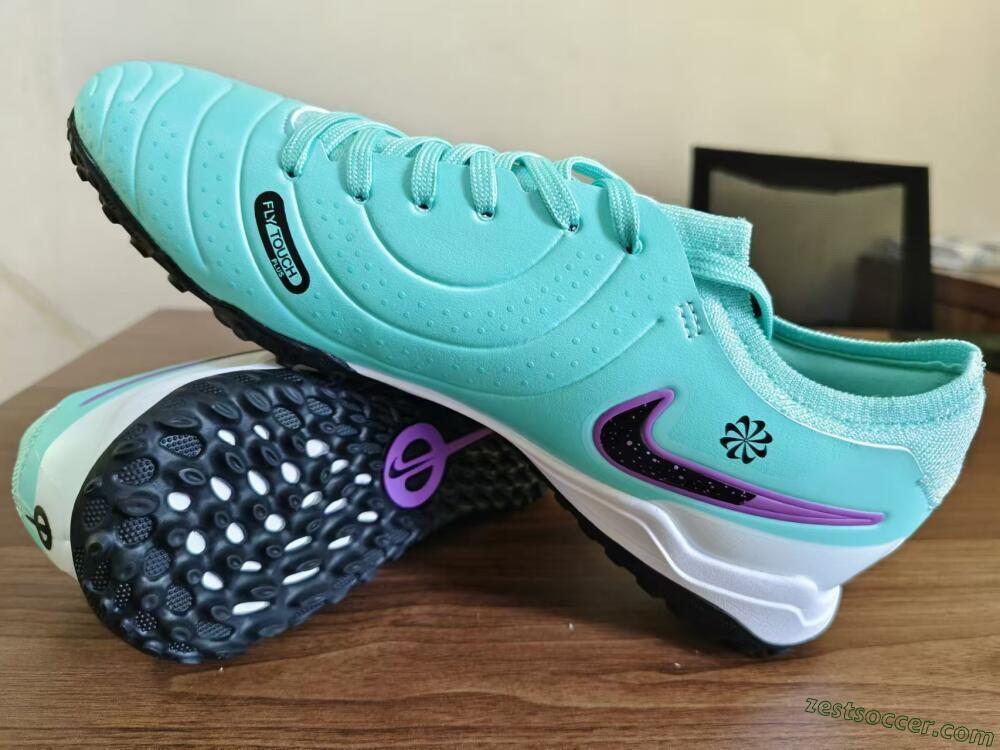 Nike Tiempo Legend 10 TF Low-Tops Soccer Shoes - Blue/Black/Purple