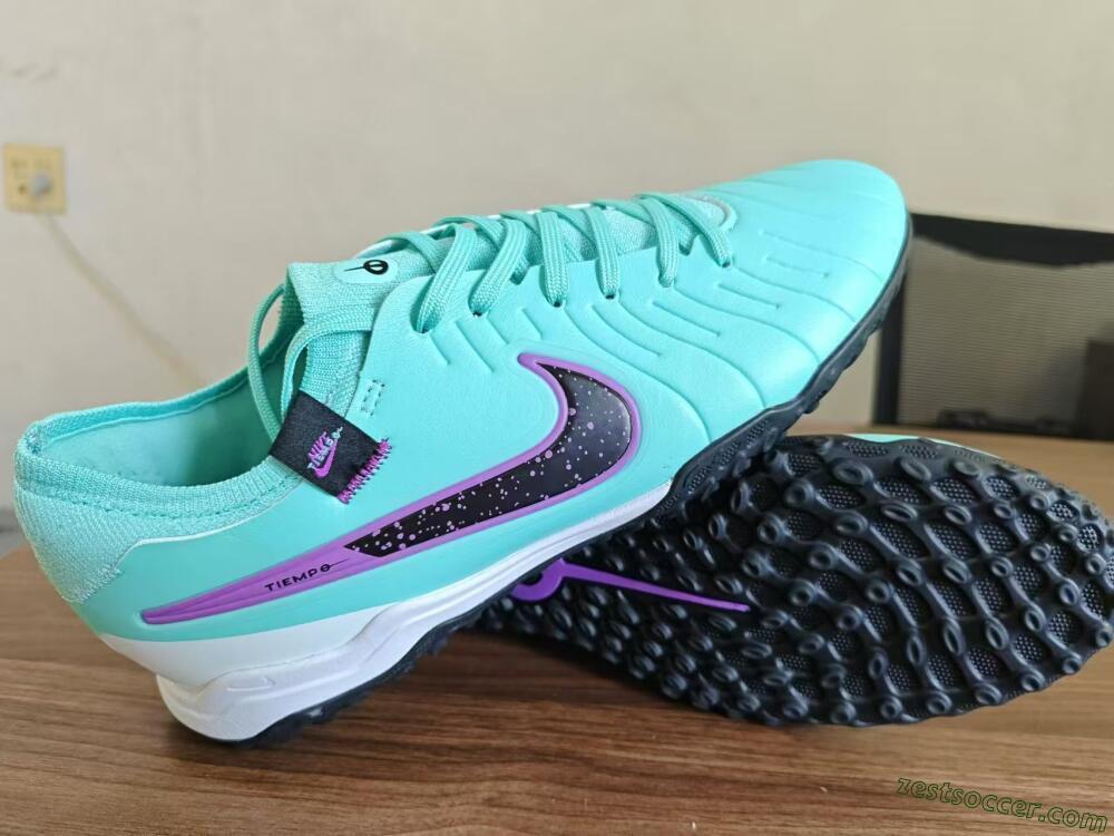 Nike Tiempo Legend 10 TF Low-Tops Soccer Shoes - Blue/Black/Purple